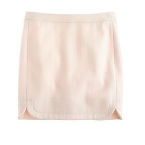 JCREW Shirttail Scallop Wool Skirt